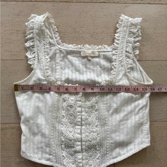 LoveShackFancy Georgie bustier romantic voile top 6 - Picture 11 of 11